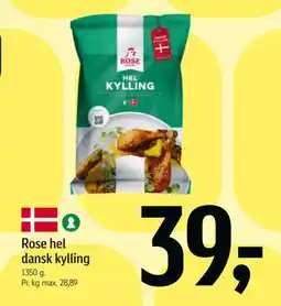 Føtex Rose hel dansk kylling tilbud
