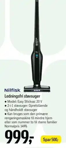 Føtex Nilfisk Ledningsfri støvsuger tilbud