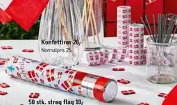Føtex Konfettirør, DKK 20 tilbud