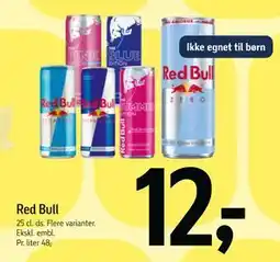 Føtex Red Bull, DKK 12 tilbud