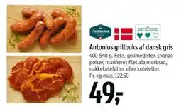 Føtex Antonius grillboks af dansk gris, DKK 49 tilbud