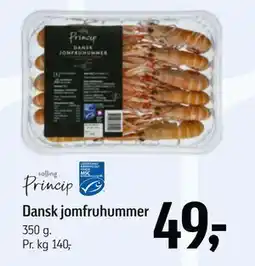 Føtex Dansk jomfruhummer, DKK 49 tilbud