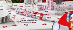Føtex 50 stk. strøg flag, DKK 10 tilbud