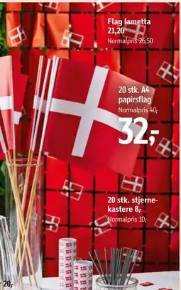 Føtex Flag lametta, DKK 21.2 tilbud