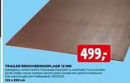 jem & fix TRAILER RENOVERINGSPLADE 12 MM, DKK 499 tilbud