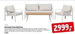 jem & fix SOFASÆT PHILADELPHIA, DKK 2999 tilbud