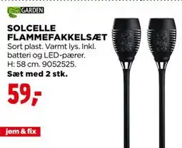 jem & fix SOLCELLE FLAMMEFAKKELSÆT, DKK 59 tilbud