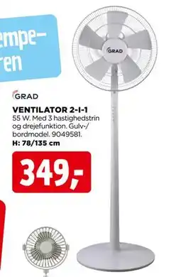 jem & fix VENTILATOR 2-I-1, DKK 349 tilbud