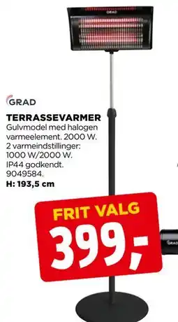 jem & fix TERRASSEVARMER, DKK 399 tilbud