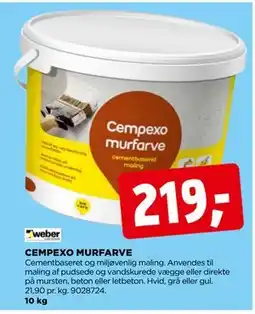jem & fix CEMPEXO MURFARVE, DKK 219 tilbud