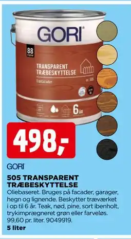 jem & fix 505 TRANSPARENT TRÆBESKYTTELSE, DKK 498 tilbud