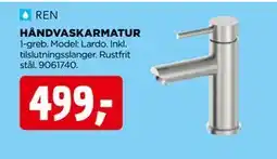 jem & fix HÅNDVASKARMATUR, DKK 499 tilbud