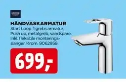 jem & fix HÅNDVASKARMATUR, DKK 699 tilbud