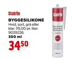 jem & fix BYGGESILIKONE, DKK 34.5 tilbud