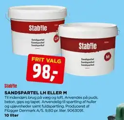 jem & fix SANDSPARTEL LH ELLER M, DKK 98 tilbud