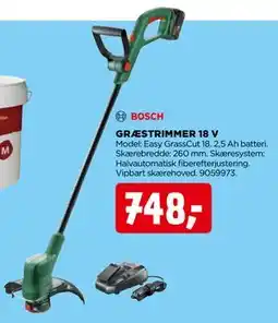 jem & fix GRÆSTRIMMER 18 V, DKK 748 tilbud