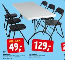 jem & fix FOLDEBORD, DKK 129 tilbud