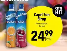 Citti Capri Sun Sirup, DKK 24.99 tilbud