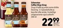Citti Schwartau Coffee Shop Sirup, DKK 22.99 tilbud
