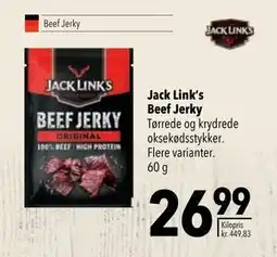 Citti Jack Link’s Beef Jerky, DKK 26.99 tilbud