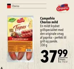 Citti Campofrio Chorizo mild, DKK 37.99 tilbud