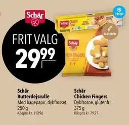 Citti Schär Chicken Fingers, DKK 29.99 tilbud