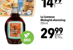 Citti La Comtesse Økologisk ahornsirup, DKK 29.99 tilbud