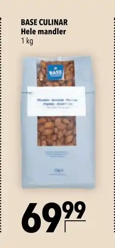 Citti BASE CULINAR Hele mandler, DKK 69.99 tilbud