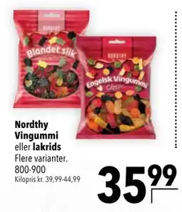 Citti Nordthy Vingummi eller, DKK 35.99 tilbud