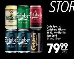 Citti Carls Special, Carlsberg Pilsner, 1883, Nordic eller Sort Guld, DKK 79.99 tilbud