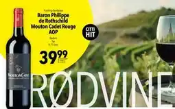Citti Baron Philippe de Rothschild Mouton Cadet Rouge AOP, DKK 39.99 tilbud