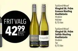 Citti Vingârd SA. Prüm Essence Riesling Kvalitetsvin, DKK 42.99 tilbud