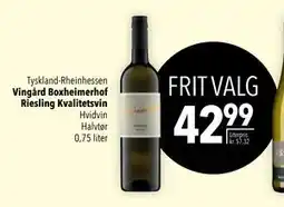 Citti Vingård Boxheimerhof Riesling Kvalitetsvin, DKK 42.99 tilbud