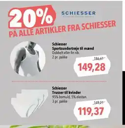 Citti 20% PÅ ALLE ARTIKLER FRA SCHIESSER tilbud