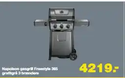 Bauhaus Napoleon gasgrill Freestyle 365 grafitgrå 3 brændere tilbud