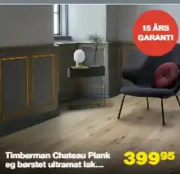 Bauhaus Timberman Chateau Plank eg børstet ultramat lak... tilbud