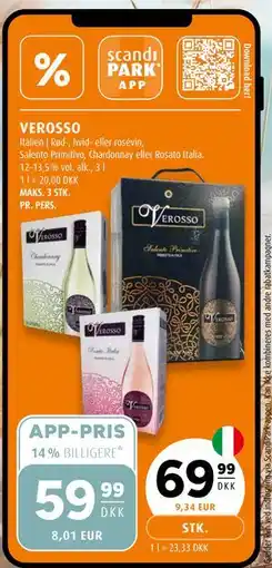 Scandinavian Park VEROSSO, DKK 69.99, App-pris tilbud