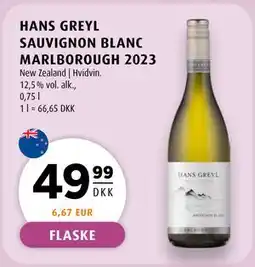 Scandinavian Park HANS GREYL SAUVIGNON BLANC MARLBOROUGH 2023, DKK 49.99 tilbud