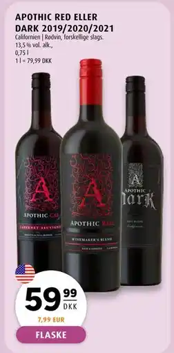 Scandinavian Park APOTHIC RED ELLER DARK 2019/2020/2021, DKK 59.99 tilbud