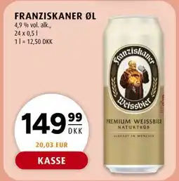 Scandinavian Park FRANZISKANER ØL, DKK 149.99 tilbud