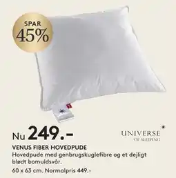 SENG VENUS FIBER HOVEDPUDE, DKK 249 tilbud