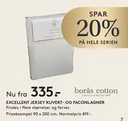 SENG EXCELLENT JERSEY KUVERT- OG FACONLAGNER tilbud