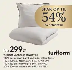SENG TURIFORM CECILIE SENGETØJ tilbud