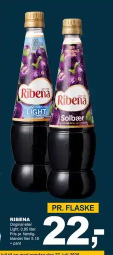 Let-Køb RIBENA, DKK 22 tilbud
