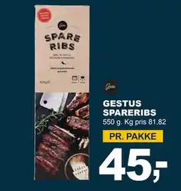 Let-Køb GESTUS SPARERIBS, DKK 45 tilbud