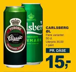 Let-Køb CARLSBERG ØL, DKK 15 tilbud