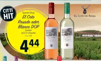 Citti El Coto Rosado oder Blanco DOP tilbud
