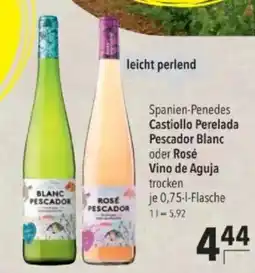 Citti Spanien-Penedes Castiollo Perelada Pescador Blanc oder Rosé Vino de Aguja tilbud