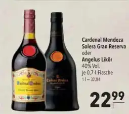 Citti Cardenal Mendoza Solera Gran Reserva oder Angelus Likör tilbud