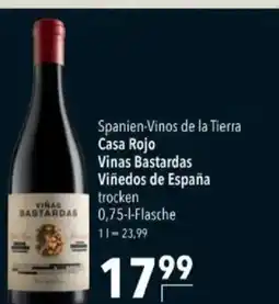 Citti Spanien-Vinos de la Tierra Casa Rojo tilbud